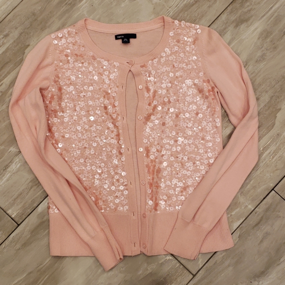 Sequin cardigan sweater